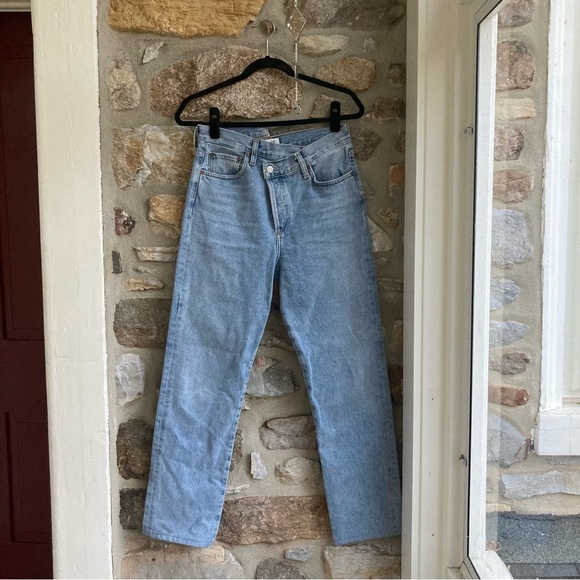 AGOLDE Criss Cross Straight in Dimension $218 Womens 27 Revolve - Picture 6 of 14